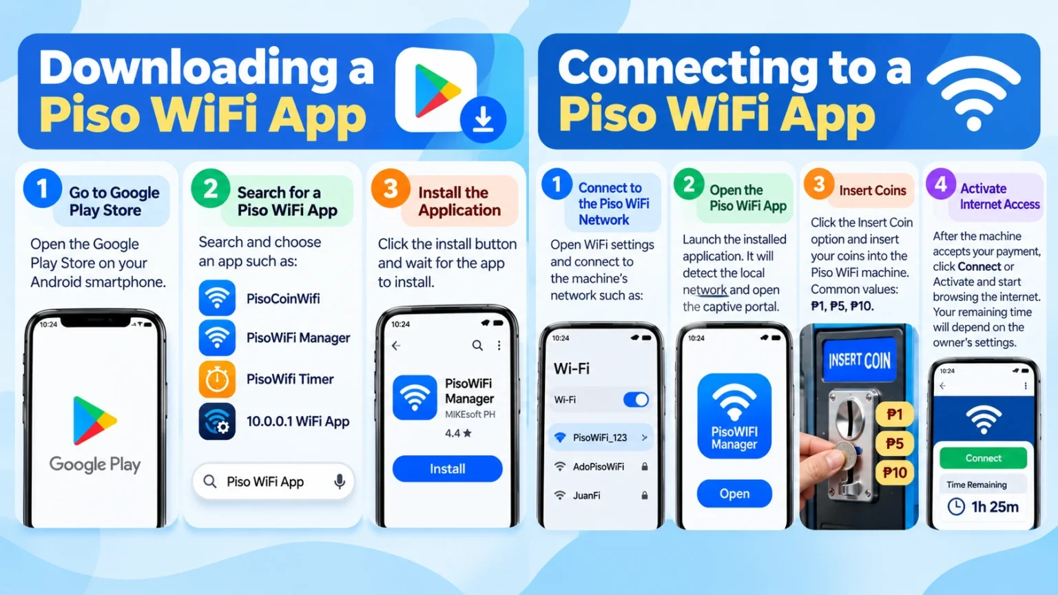 Connecting to a Piso WiFi App