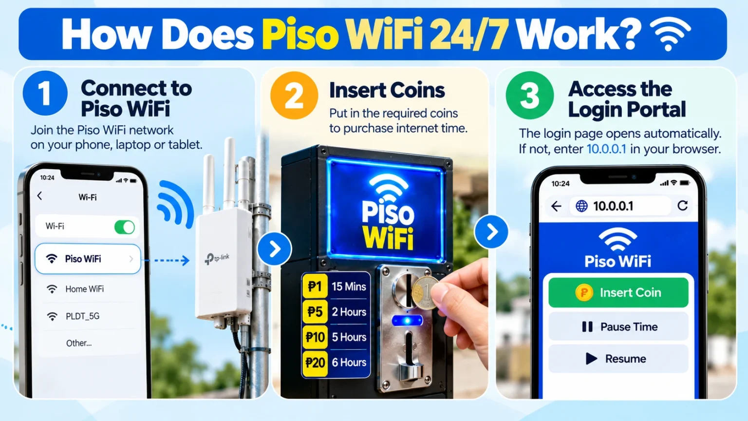 How Does Piso WiFi 24/7 Work